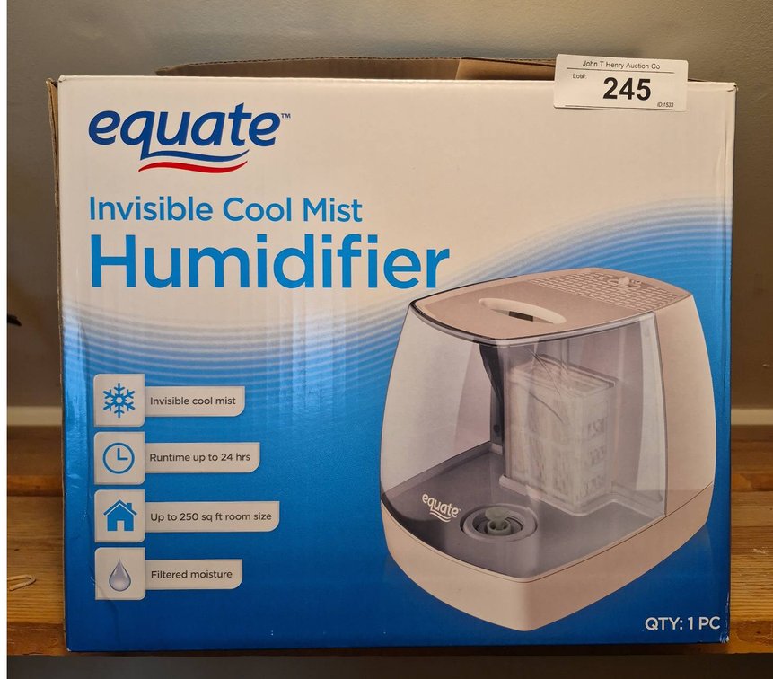 245 - Equate Invisible Cool Mist Humidifier, 1 PC