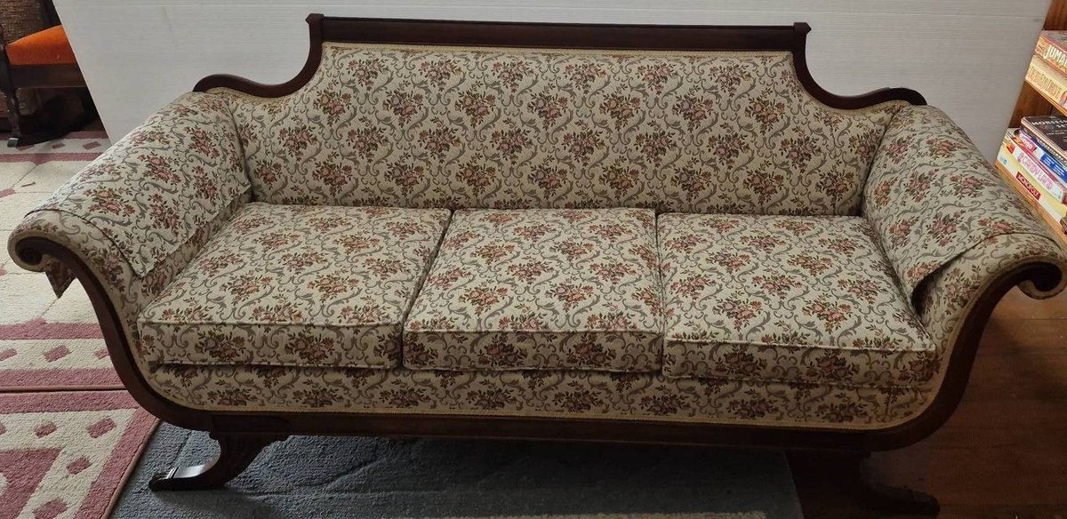 276 - Wood Frame Floral Upholstered Sofa, 80" Wide