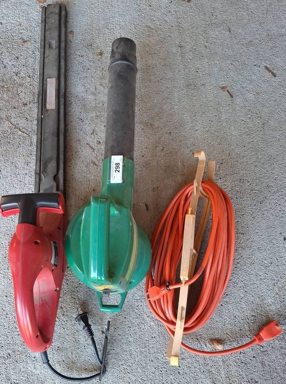 298 - Troy-Bilt Hedge Trimmer & Weed Eater Blower Set