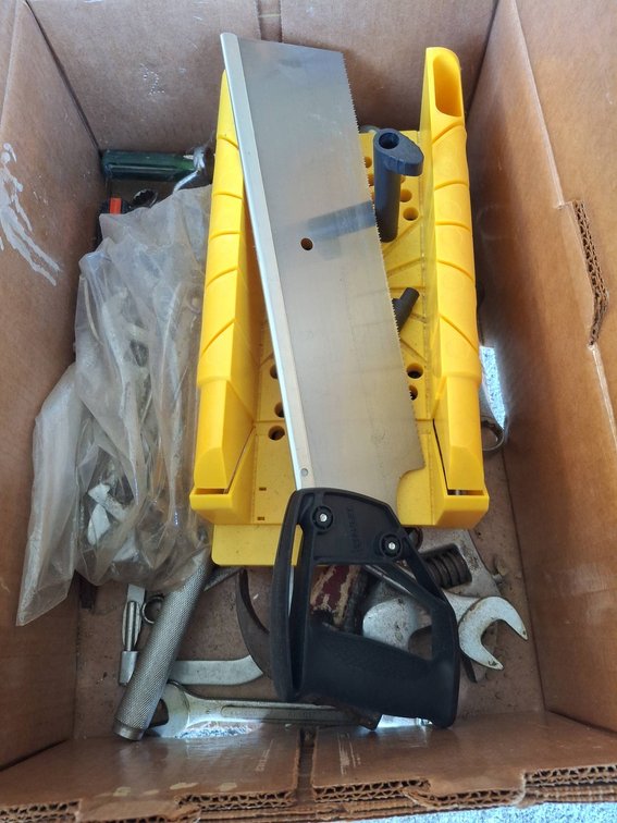 300 - Hand Tools, Miter Box, and Saw