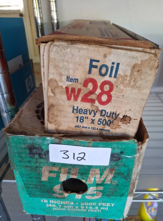 312 - Foodservice Foil & Film Wrap Dispensing Boxes