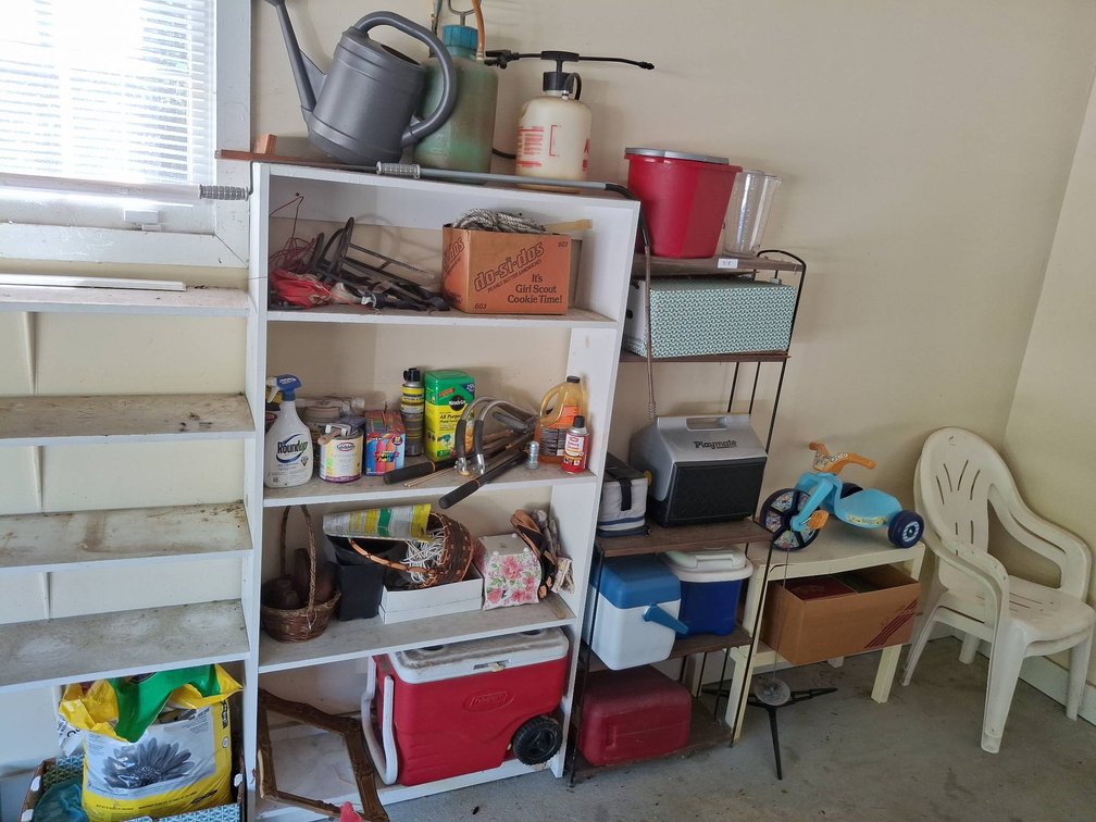 318 - Garage Lot: Coolers, Tools, Lawn Items, Trike