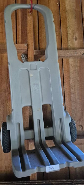 344 - Plastic Hand Truck Dolly, 300 lb Max Load