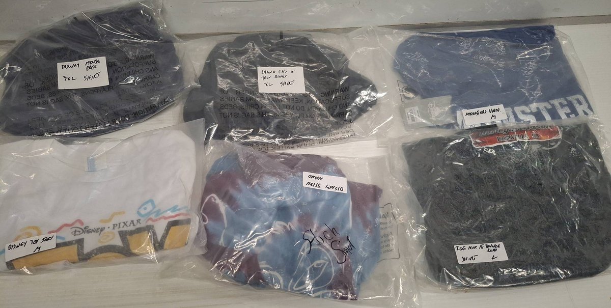 6 Disney & Marvel T-Shirts Assorted Sizes