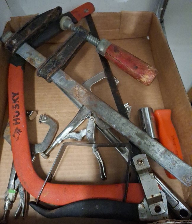 Hand Tools Including Husky Hacksaws