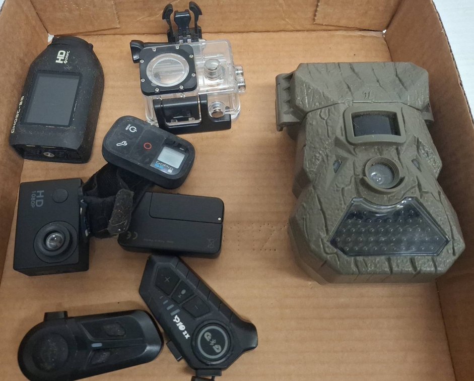 Trail Camera, Action Cameras and Accessories Lot