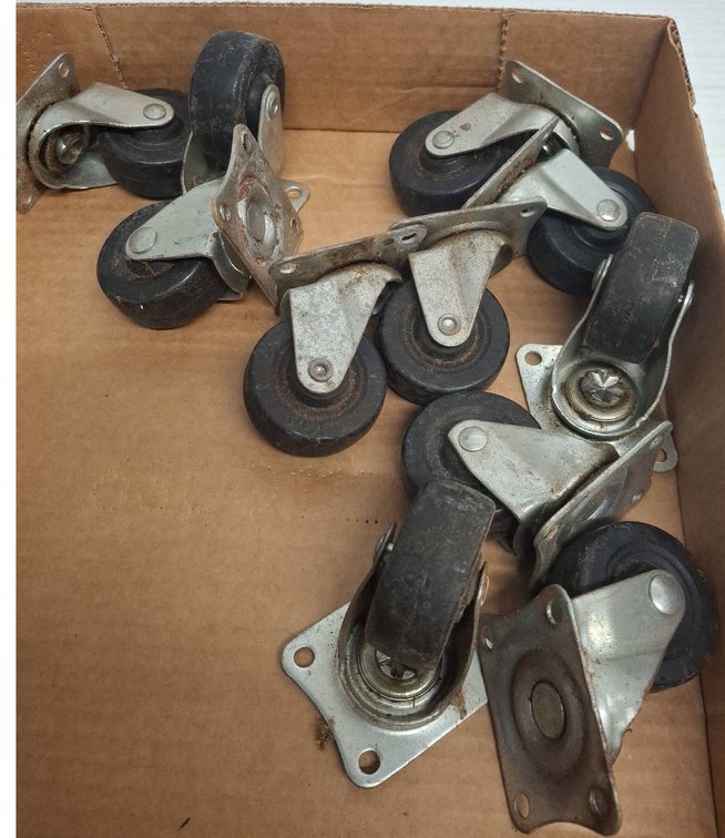 Metal and Rubber Swivel Casters