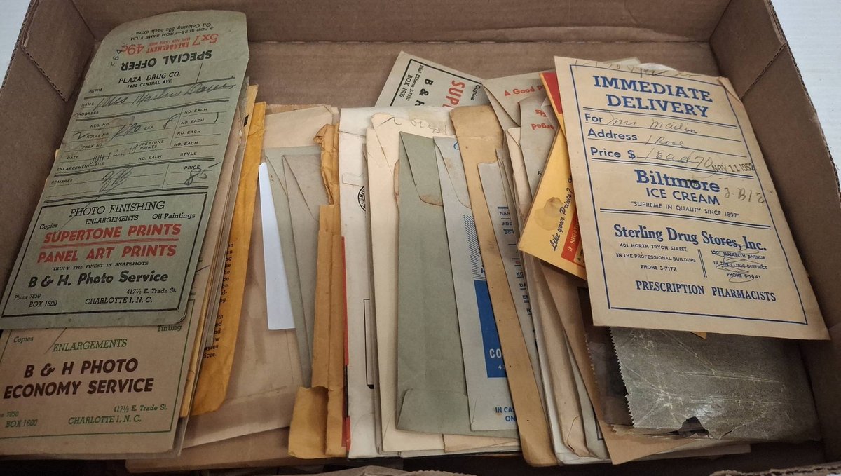 Vintage Photo Envelopes and Ephemera