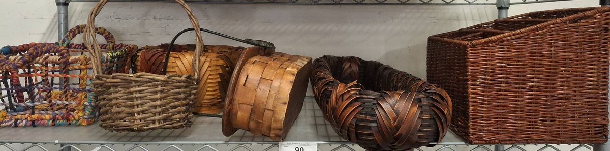 Woven Baskets and Organizer Lot