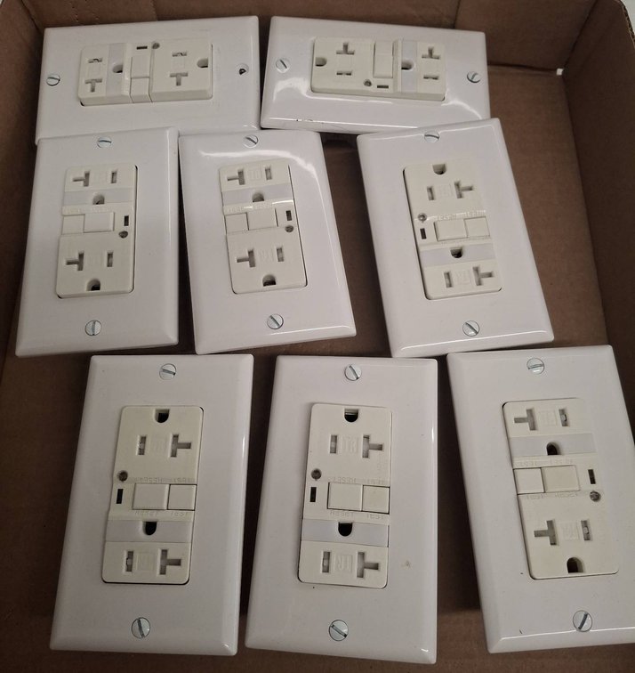 GFCI Wall Outlets With Cover Plates