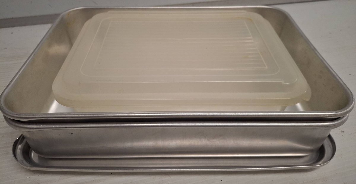 Mirro Stainless Steel Pan With Plastic Lid