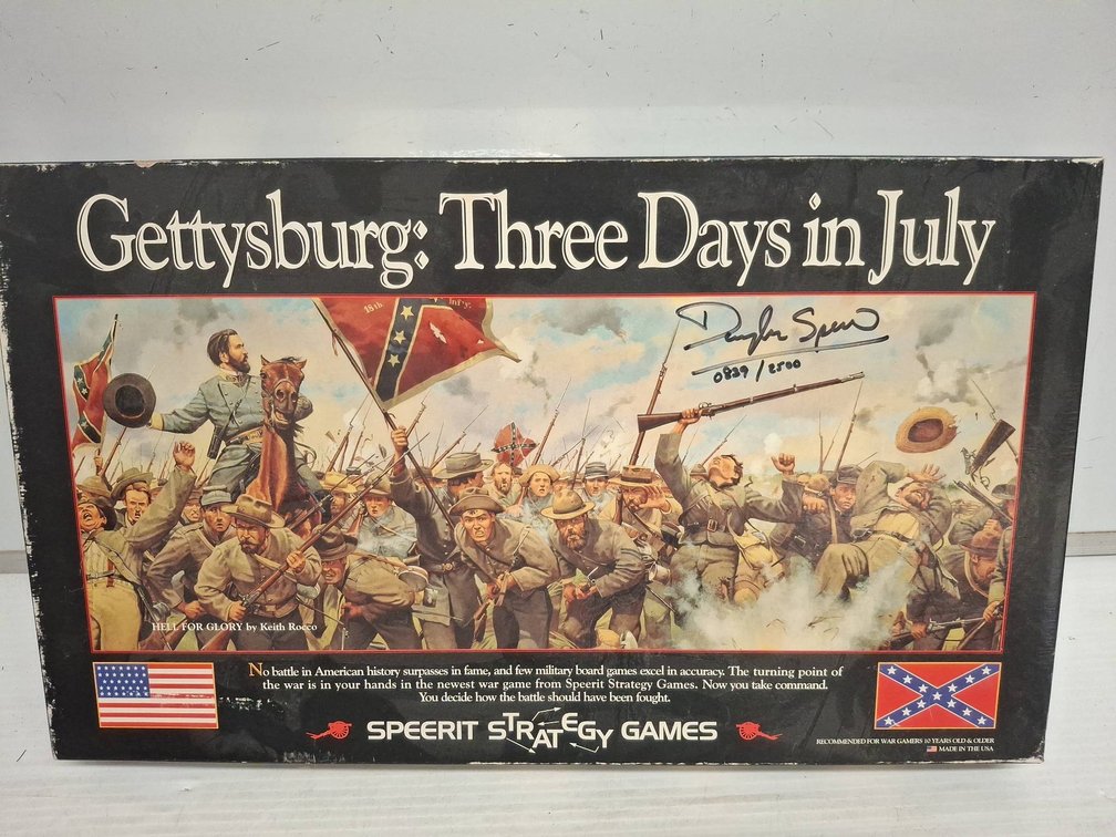 Speerit Gettysburg Three Days in July Signed Game