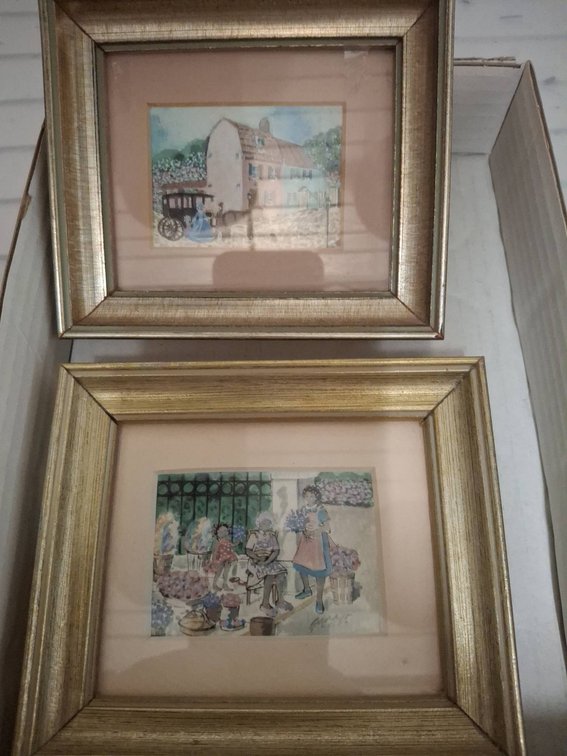 Pair Framed Art: Every Little Girl's Dream, Flower Ladies