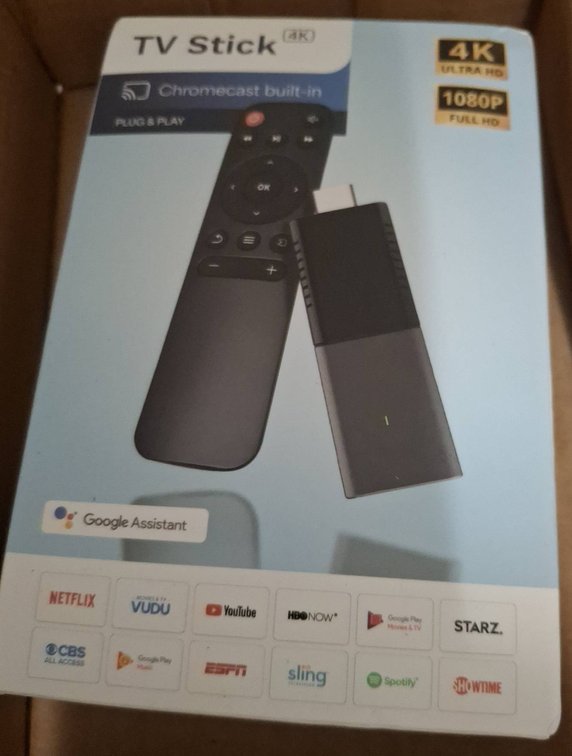 4K TV Stick With Chromecast Built-In, Remote
