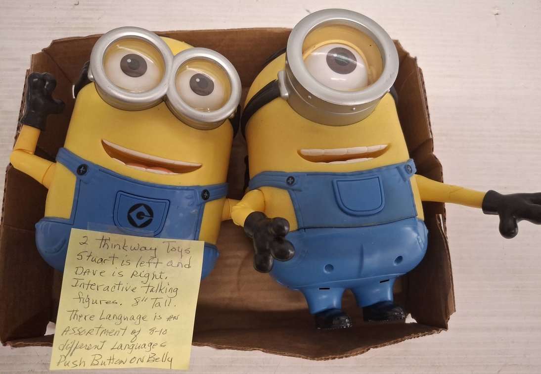 Thinkway Minions Stuart & Dave Talking Figures