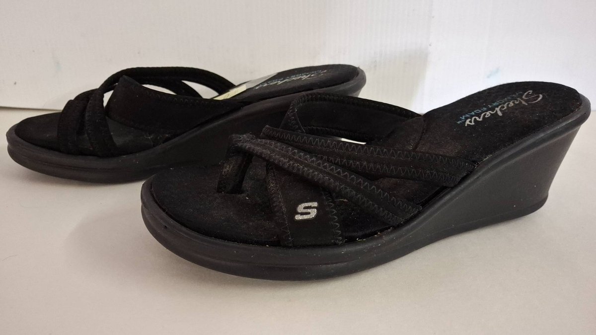 Skechers Memory Foam Wedge Sandals Size 9.5