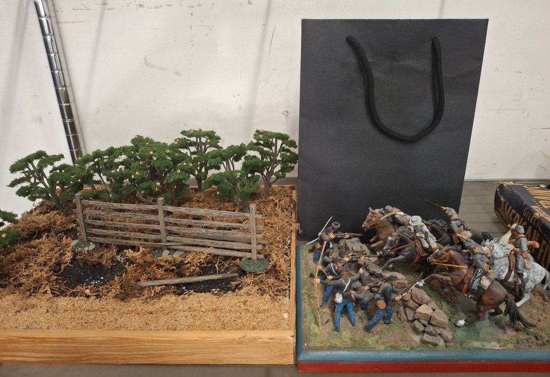 Civil War Diorama Figures & Scenery Lot