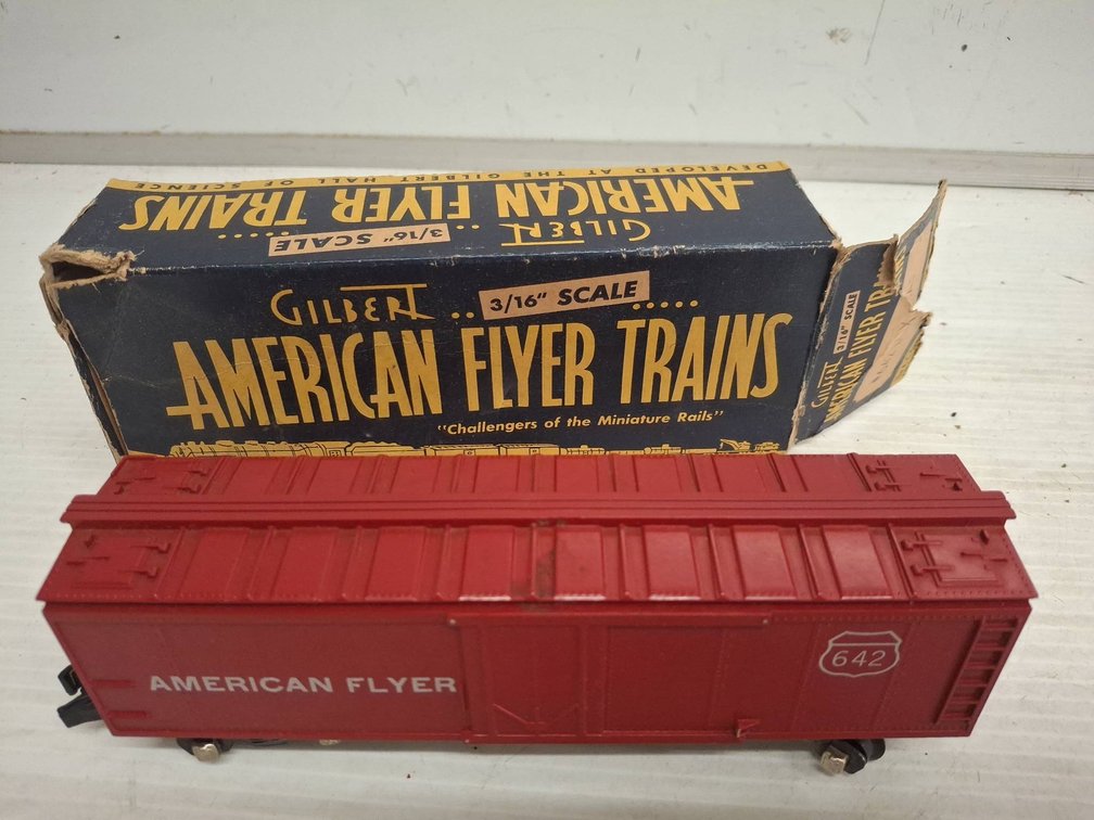 American Flyer 3/16" Scale Boxcar 642 w/ Box