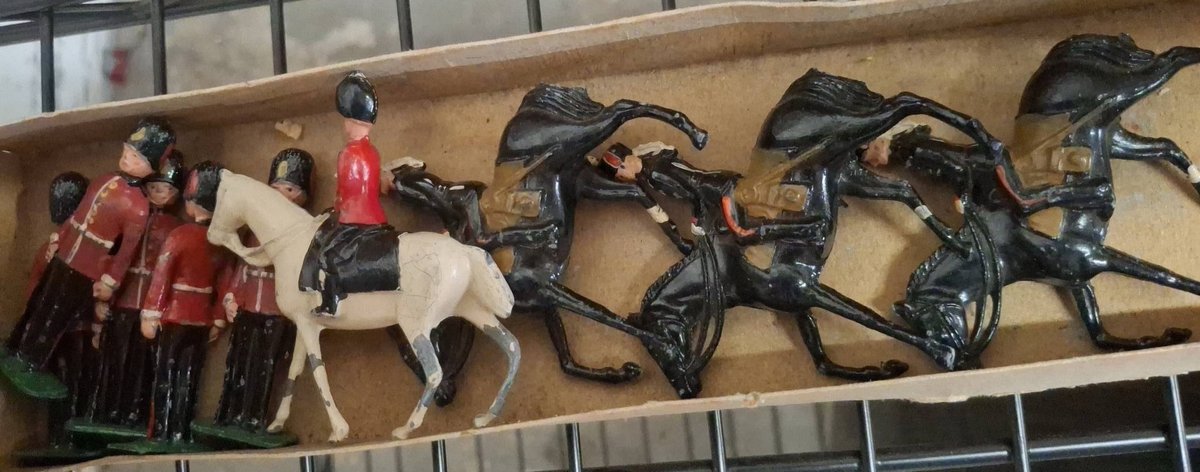 Boxed Set of Toy Soldiers and Horses