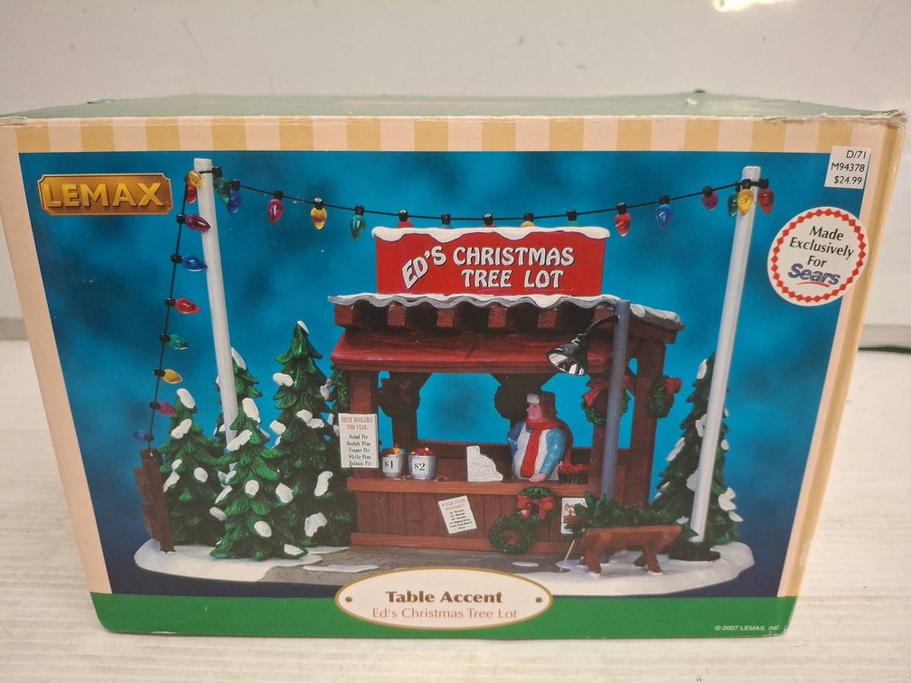 Lemax Ed's Christmas Tree Lot Table Accent