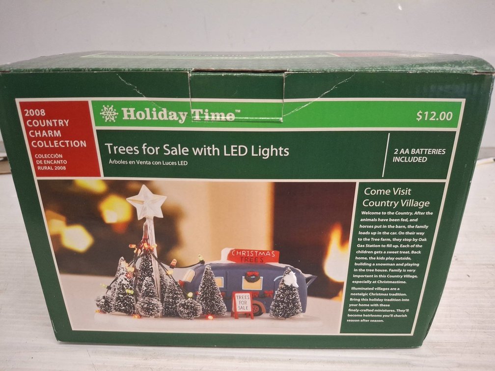 Holiday Time Trees for Sale LED Set, 2008 NIB