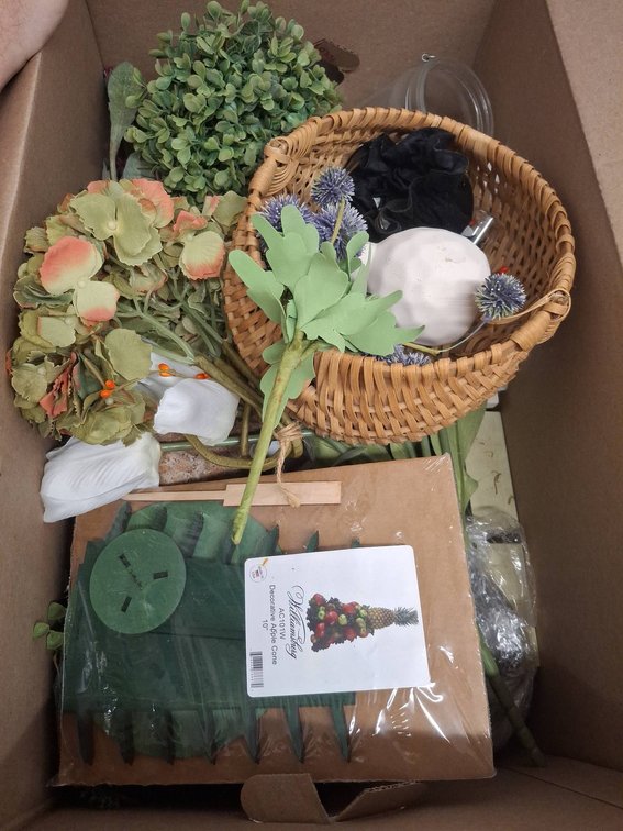 Lot Artificial Plants & Craft Supplies