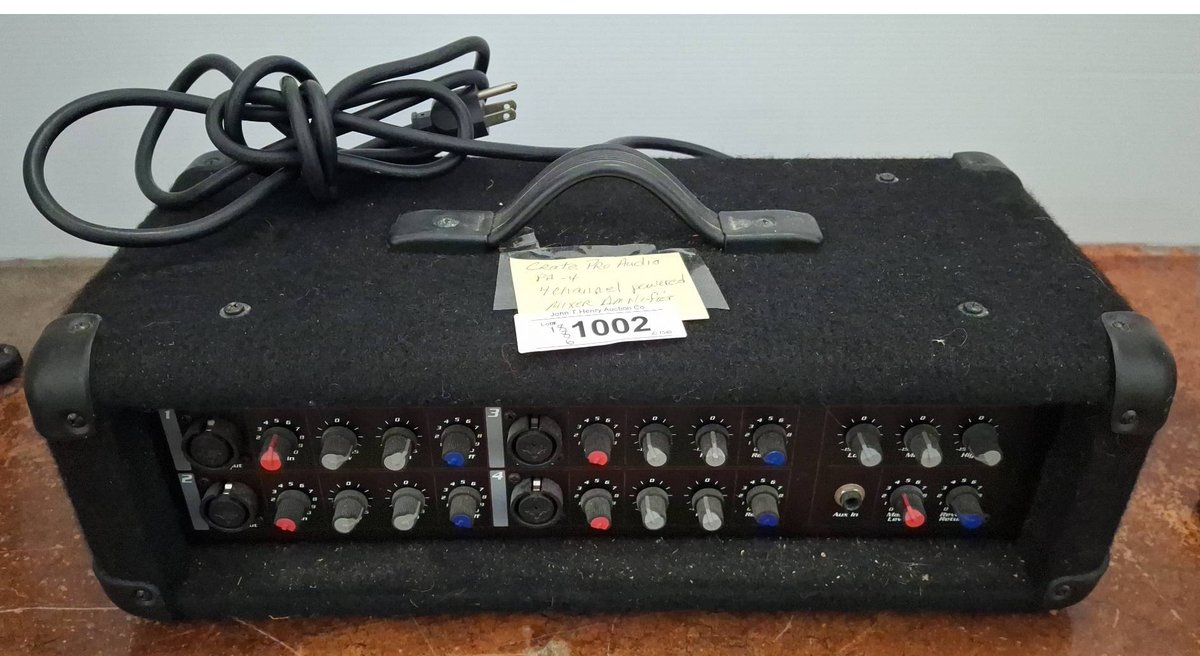 Crate Pro Audio PA-4 4-Channel Mixer Amplifier