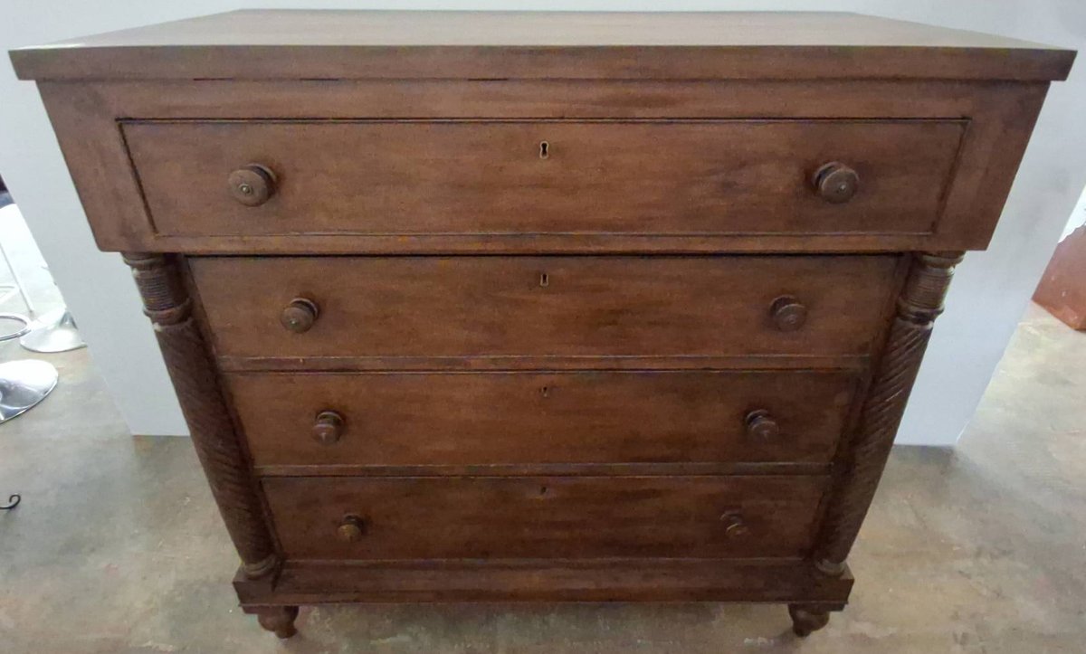 Four-Drawer Wooden Chest 45x22x43