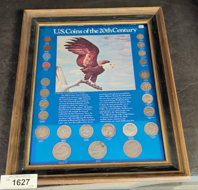U.S. Coins of the 20th Century Framed Set