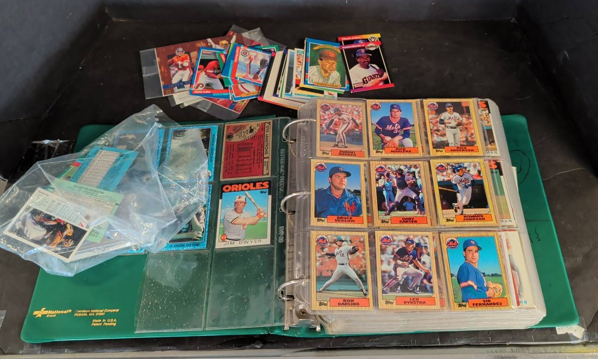Baseball Card Collection In Sleeved Binder