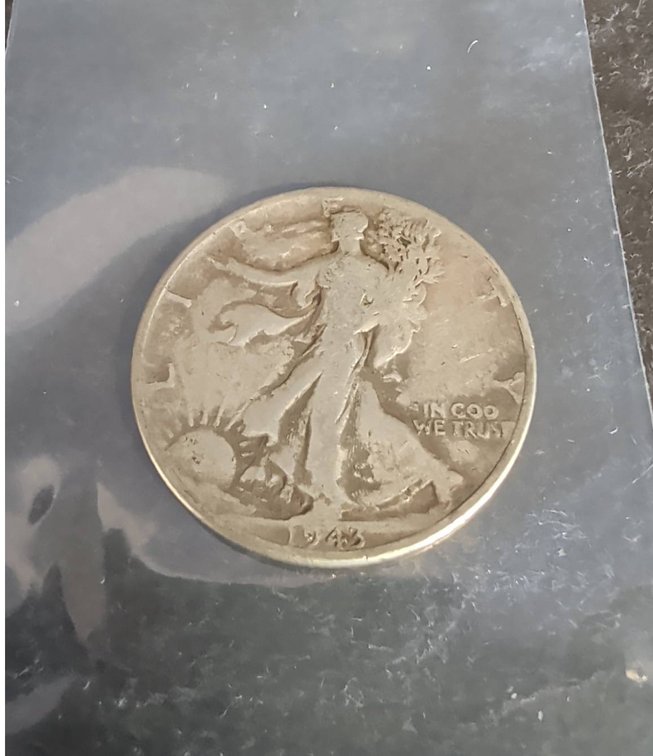 1945 Walking Liberty Half Dollar Silver Coin