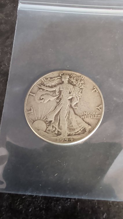 1944 Walking Liberty Silver Half Dollar Coin