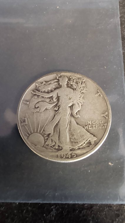 1945 D Walking Liberty Half Dollar Coin