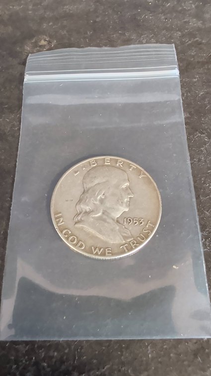 1953 Franklin Silver Half Dollar Coin