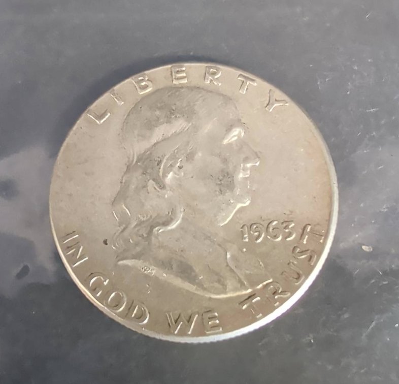 1963 Franklin Half Dollar US Coin