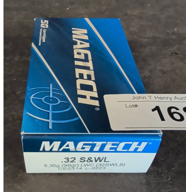 Magtech .32 S&W Long 98gr LWC Ammo, 50 Rounds