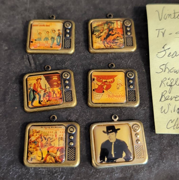 Mini TV Charms Classic TV Show Characters Set