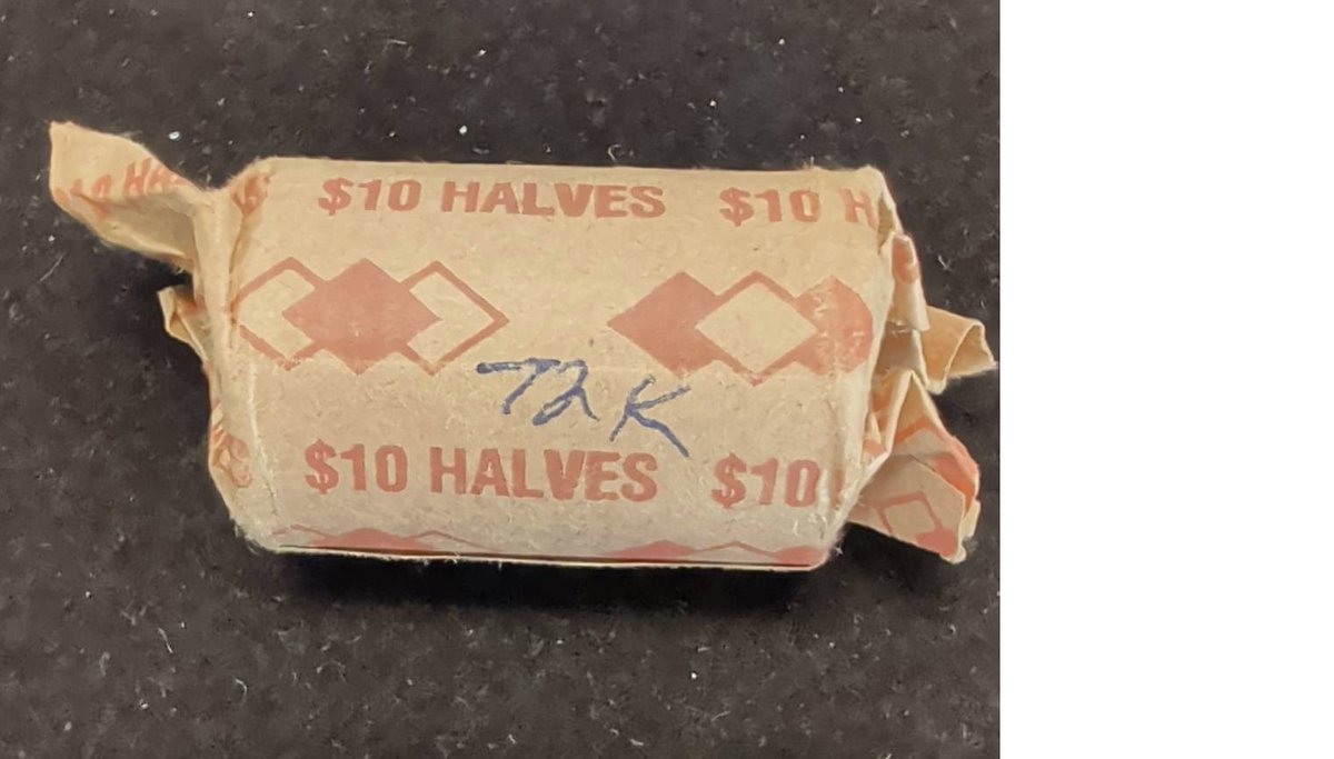 $10 Halves Paper-Wrapped Coin Roll