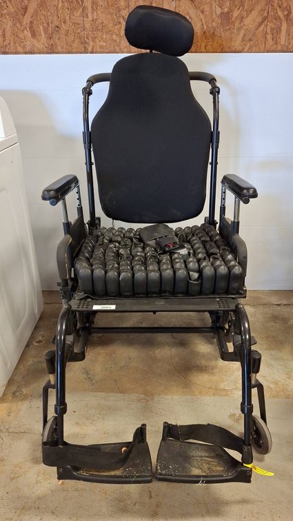 Wheelchair With Cushion and Headrest, 28x42x54