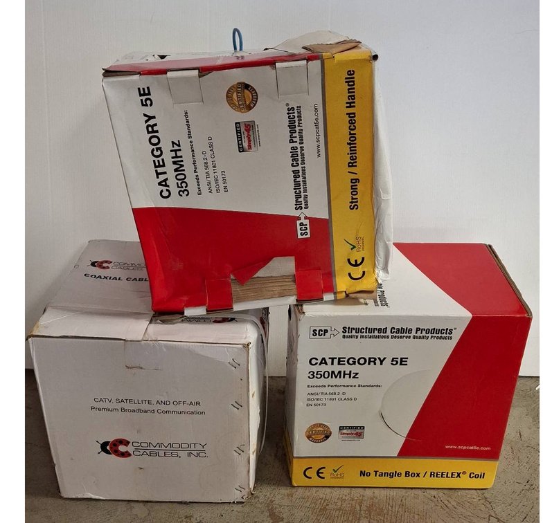 SCP Cat 5E & Commodity Coaxial Cable Boxes