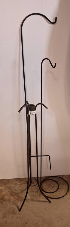 Three Metal Plant or Shepherd's Hook Stands