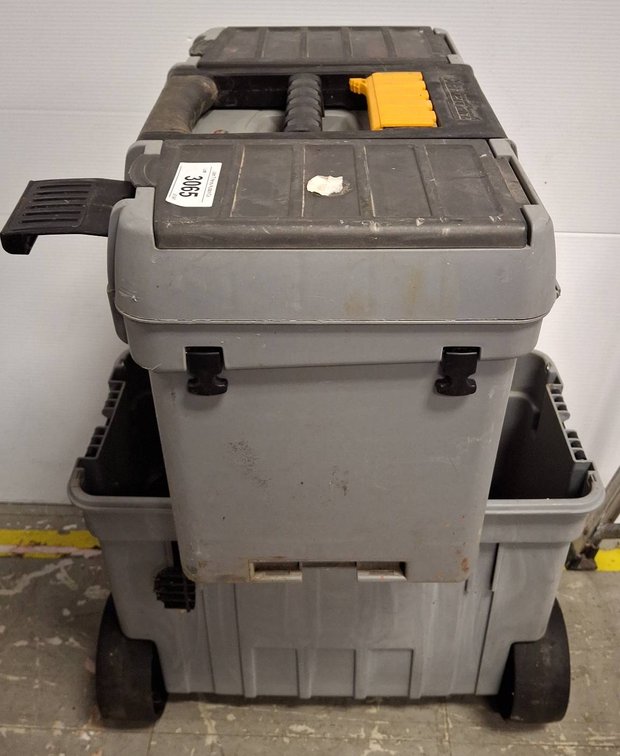 Husky Wheeled Tool Box With Hand Tools & Charger