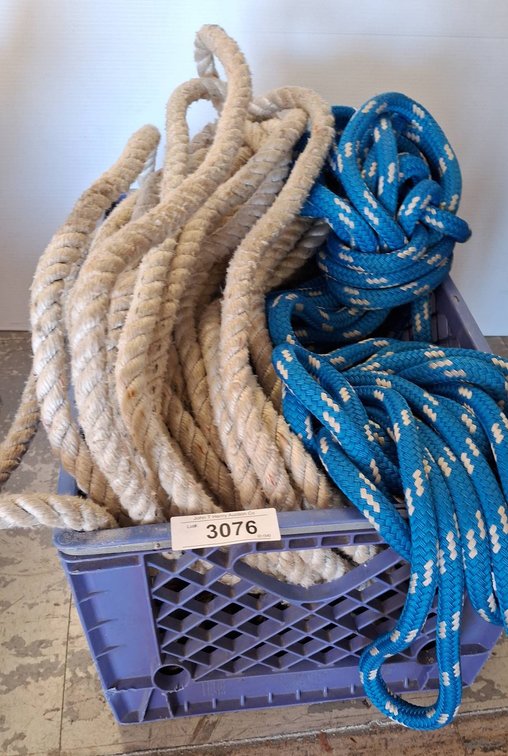 Heavy Rope and Blue Braided Rope