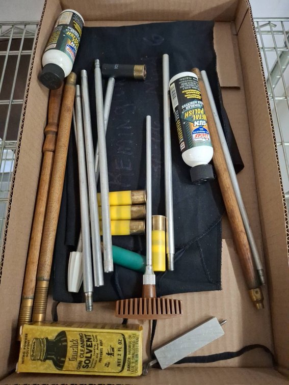 Gun Cleaning Rods, Solvent, and Polish