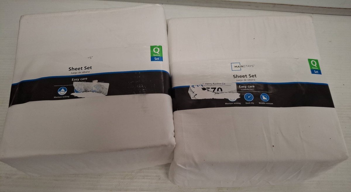 2 Mainstays Queen Sheet Sets, 300 Thread Count