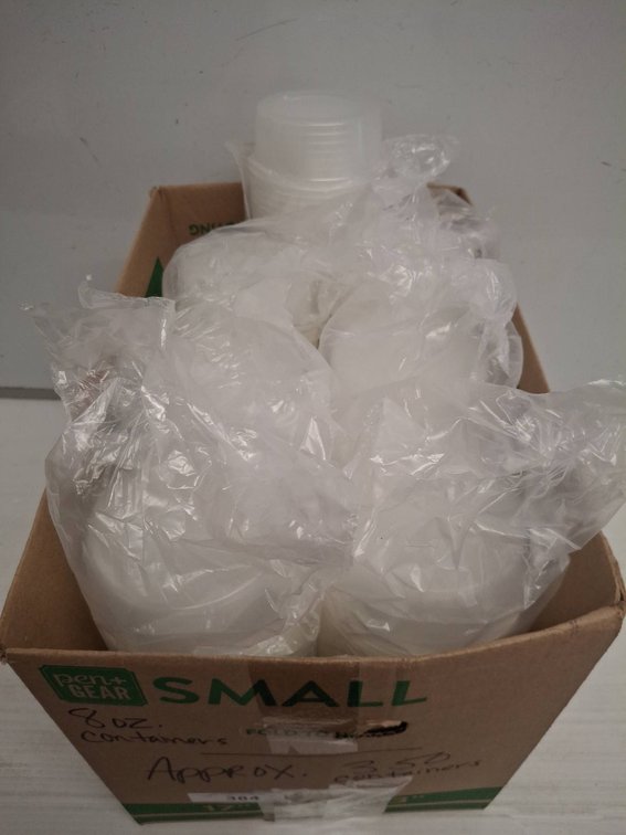 8 oz Plastic Containers Approx. 200