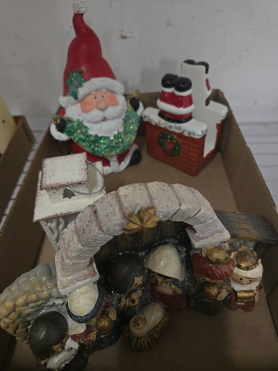 Christmas Figurines and Nativity Scene Lot