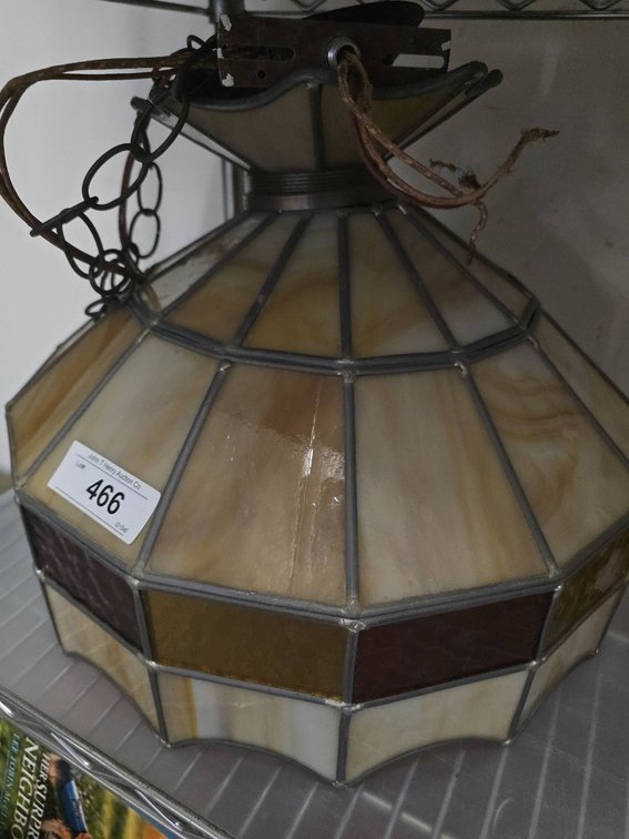 Stained Glass Hanging Lamp Shade Fixture