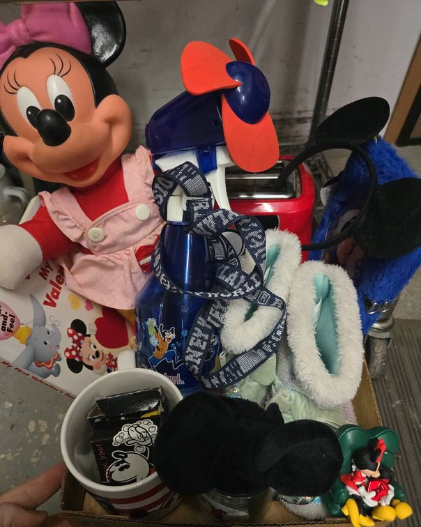 Disney Collectibles Lot: Minnie, Frozen, Toaster