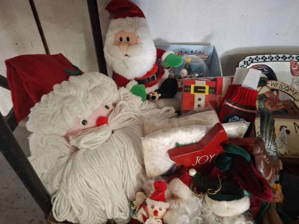 Christmas Santa Decor and Ornaments